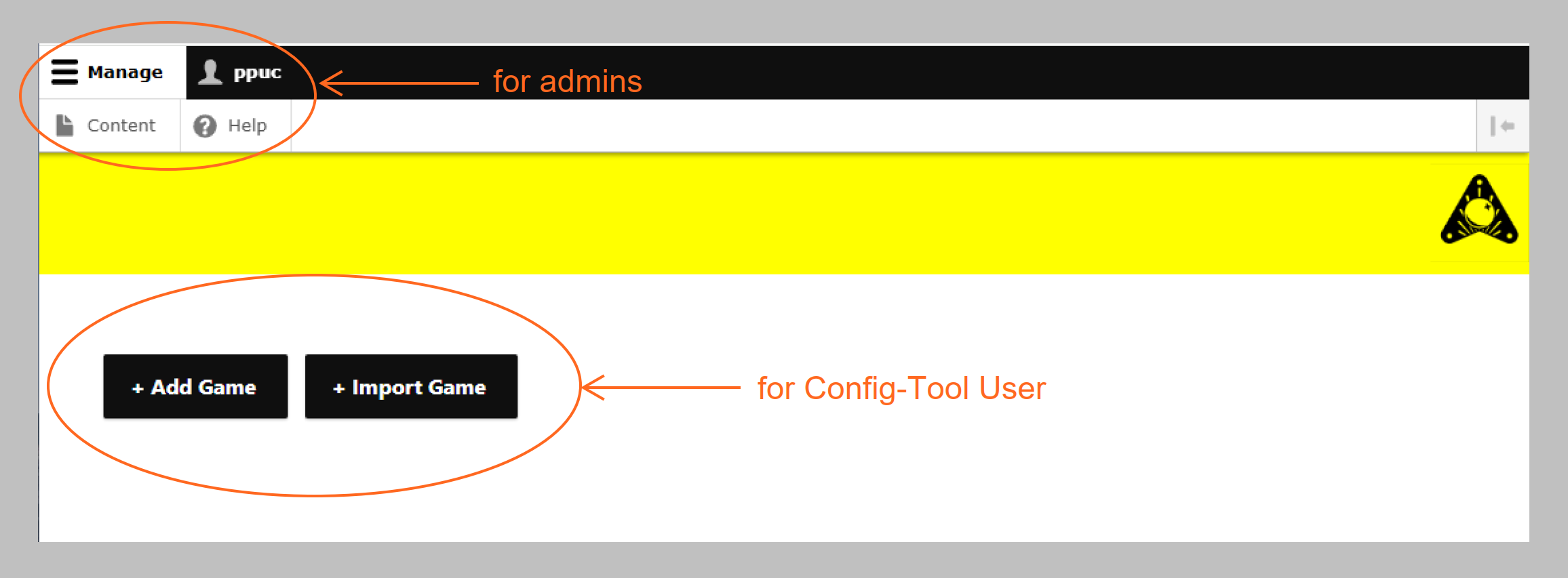 Config-Tool GUI Home