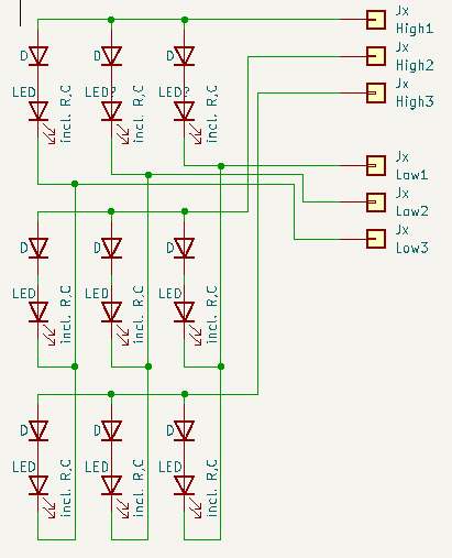 led matrix schematic
